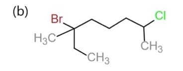 (b) Br.
H3C
CH3
CI
CH3