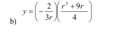 b)
у=
2³ +9r
3r
4