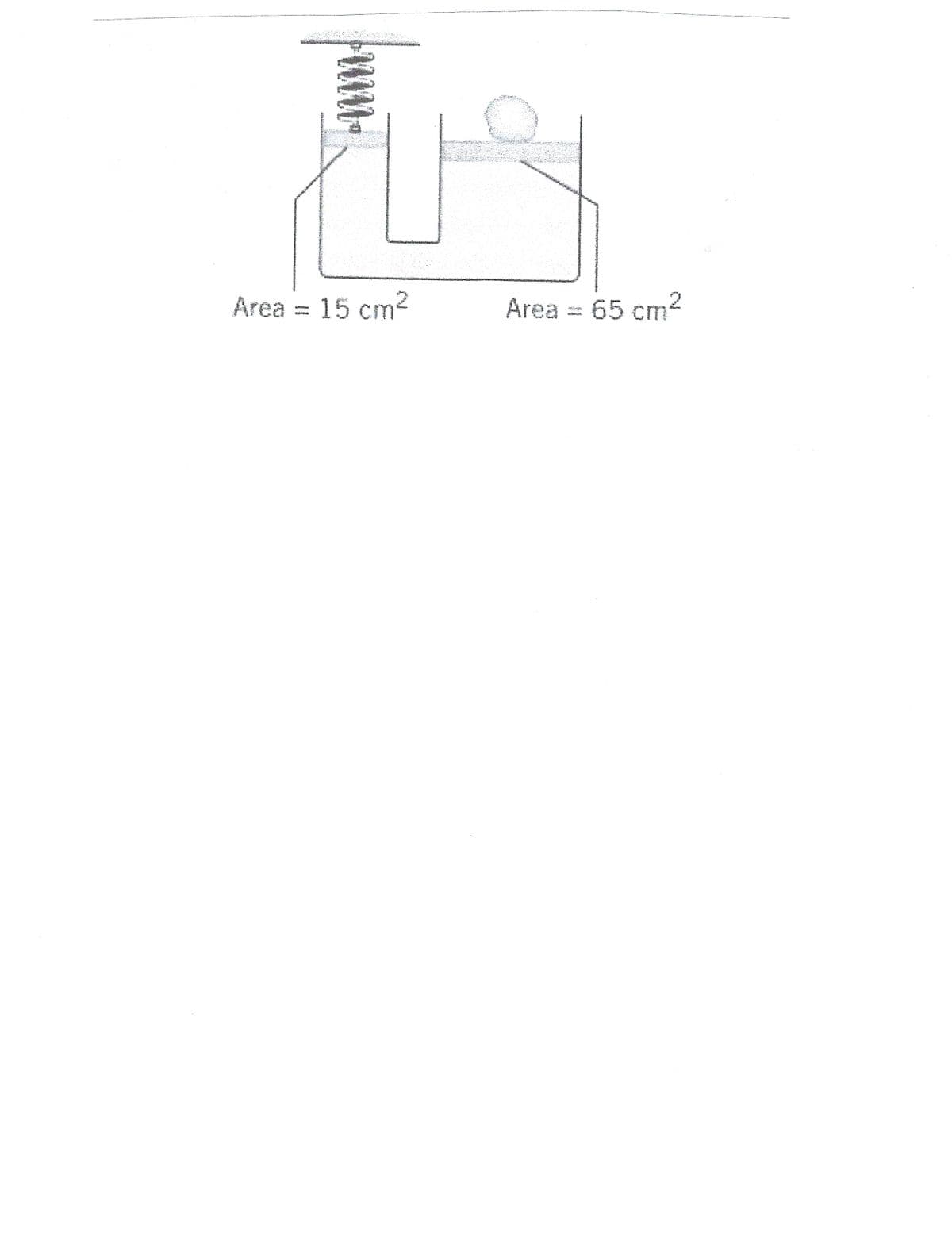 Area = 15 cm2
Area = 65 cm
2
