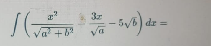 3x
/ (√²²6² - 3/4 - 5√6) dz =
a
22