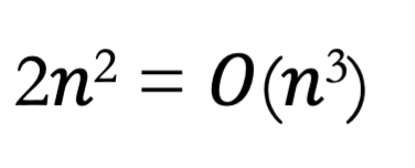 2n2 = 0(n³)
