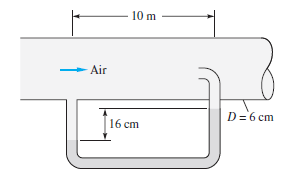 10 m
Air
D=6 cm
16 cm
