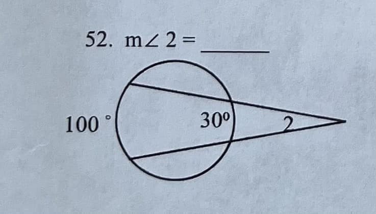 52. m/ 2 =
100 °
30⁰