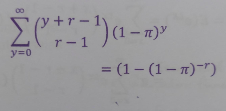 Σ(+r=1)a-my
y=0
= (1 - (1 − π)^^)
—
-