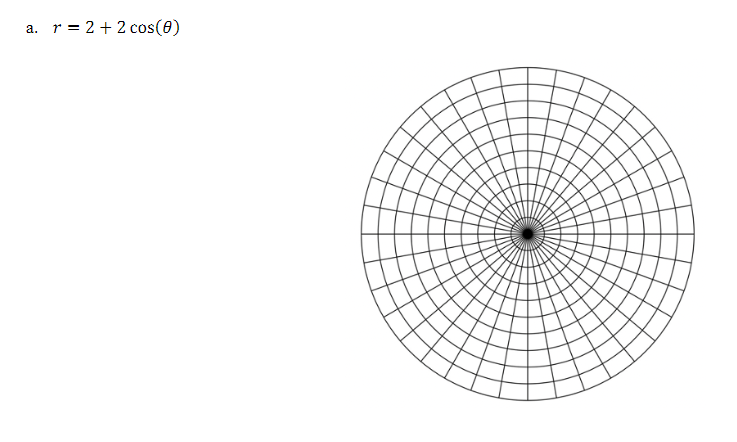 ೩.
r = 2 + 2 cos(d)