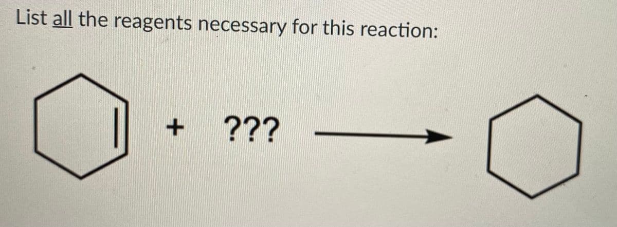 List all the reagents necessary for this reaction:
???
