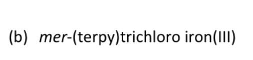 (b) mer-(terpy)trichloro iron(III)