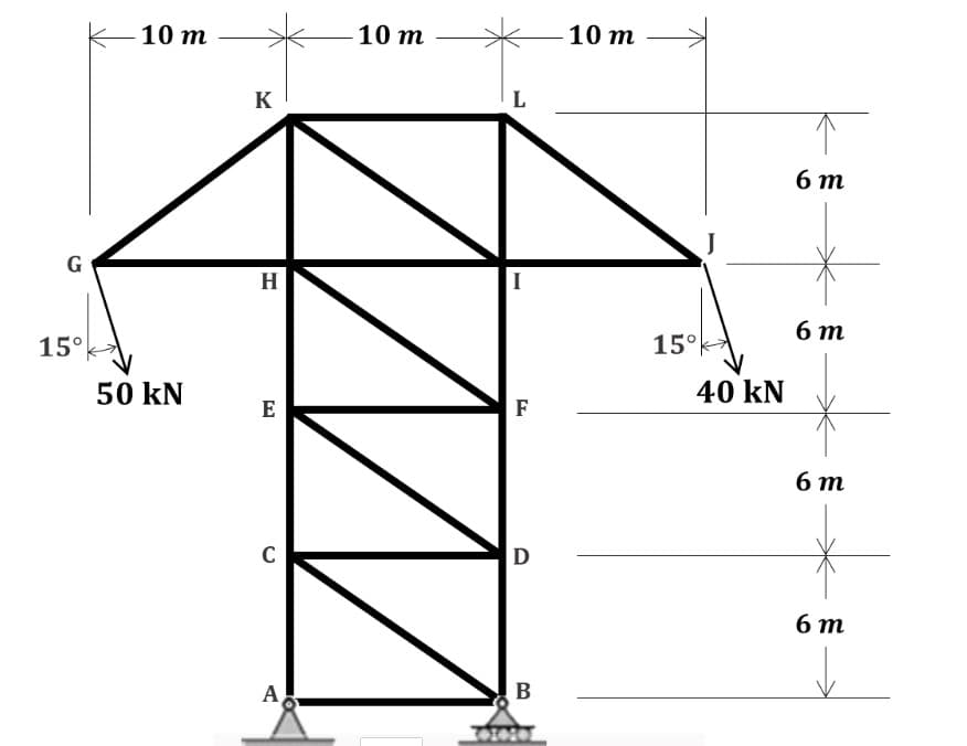 10 т
10 т
10 т
K
6 т
G
H
6 т
15°
15°k*
50 kN
40 kN
E
F
6 т
C
D
6 т
A
В
