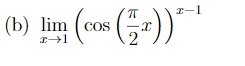 (b) lim (cos ())
I-1
COS
