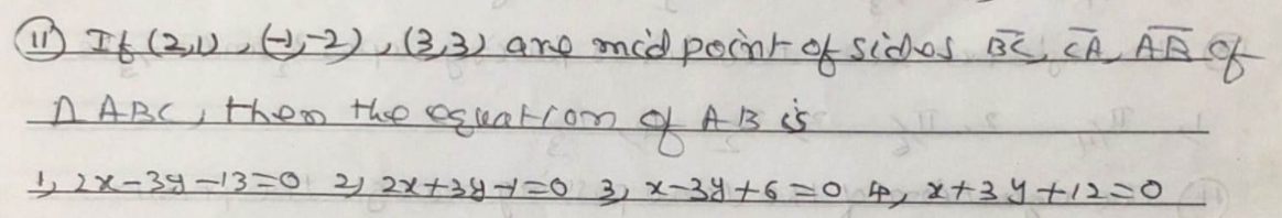 If(20.02)Ba) ane mod pocntof sidos ac, CA AR
A ABC, them the
of
AB iS
リ2メ-39-3-0 2 2メナ4=0 3 x-34+6o4とナ34土2こ0
