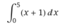 5
[²³(x + 1) dx