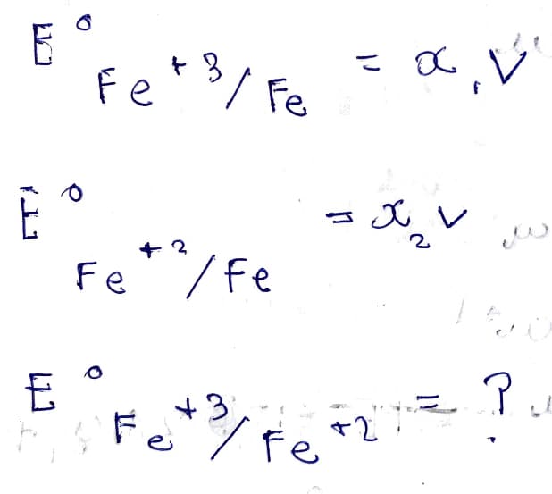 E ° F e + 3 / Fe
E
O
E
41
Fe
+² / Fe
=x
x V
J
با پاک
2
=
Fe + ³ / Fe +2 +²
? ₁/
Pu