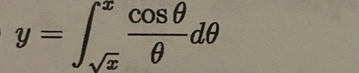 Cos O
de
y =
%3D
