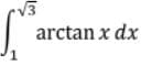 arctan x dx
