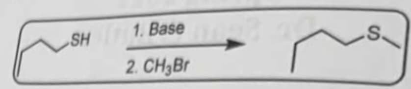 SH
1. Base
2. CH₂Br
S.