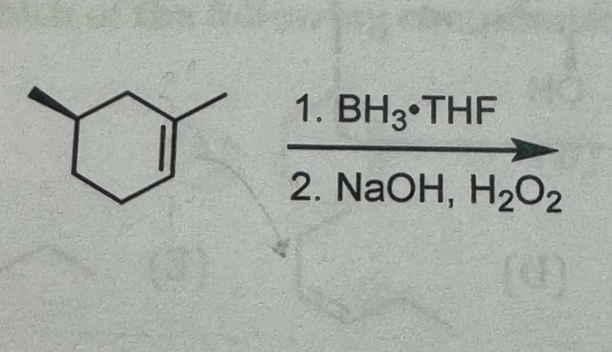 1. BH3⚫THF
2. NaOH, H2O2
(0)