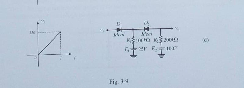 D,
D.
150
Ideal
Ideal
RS100KΩ R.3200Ω
E
(d)
251 E,
100
Fig. 3-9
