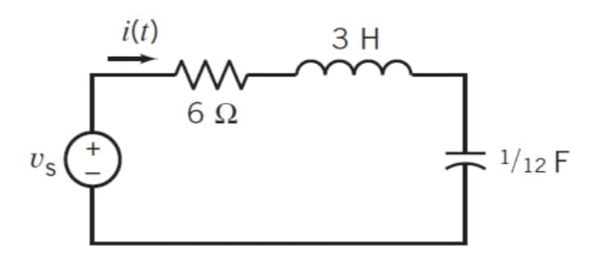 i(t)
3 H
6Ω
1/12 F
Us
