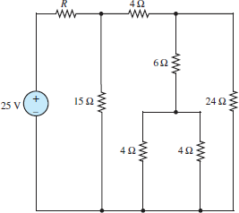 25 VI
+
R
15 Ω
ΑΝ
Μ
4Ω
ΑΝ
4Ω
6Ω
ΑΛΛ
4Ω
24 Ω
Μ