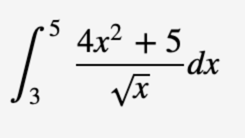 4x² + 5
-dx
3
