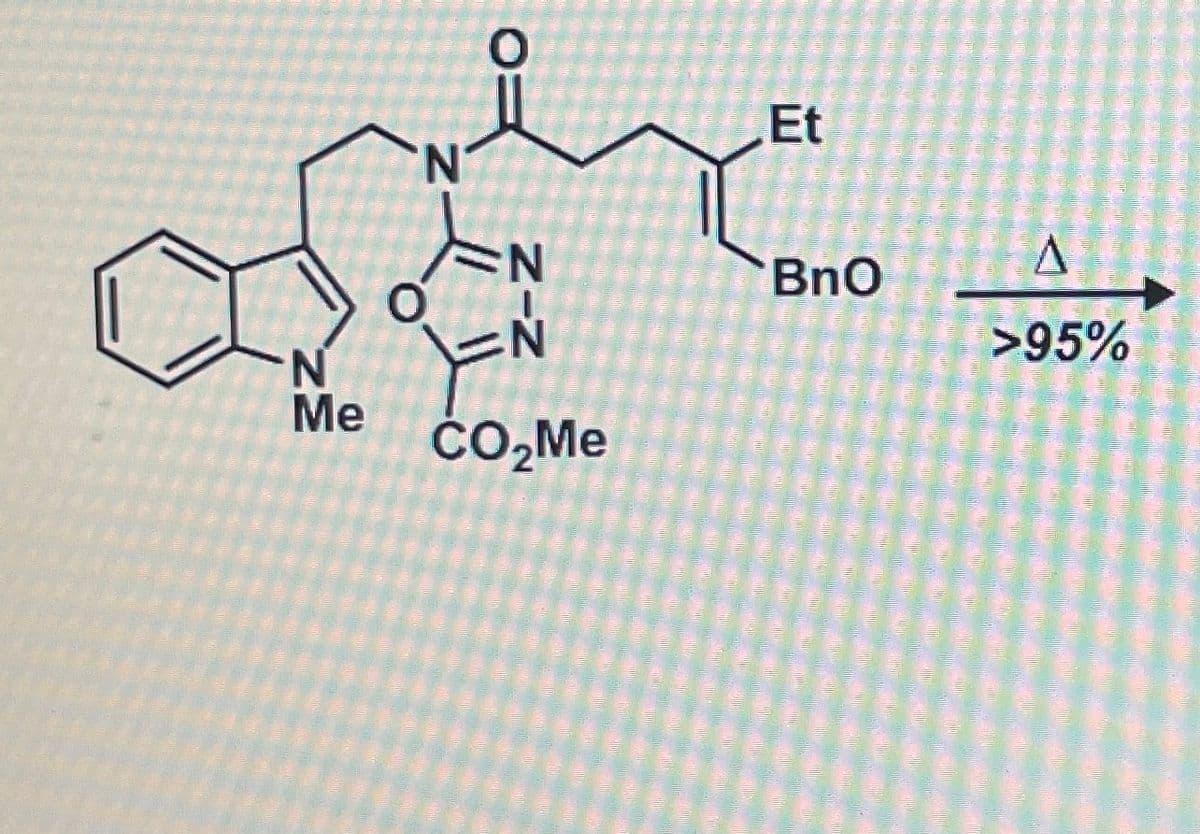 N
Me
O
N
ㅅ
O
N
Z-Z
N
CO₂Me
Et
BnO
A
>95%