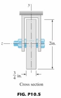 Cross section
FIG. P10.5
2in.