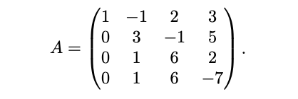 1 -1
2
3
3
-1
A =
1
6
2
1
6.
-7)
