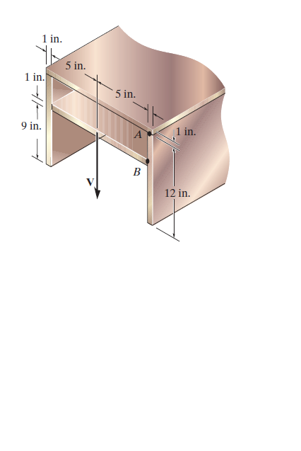 1 in.
5 in.
1 in.
5 in.
9 in.
1 in.
B
12 in.
