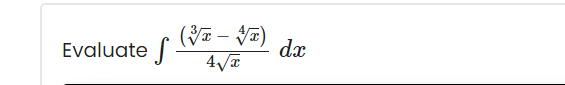 Evaluate Vi – J7)
dx
