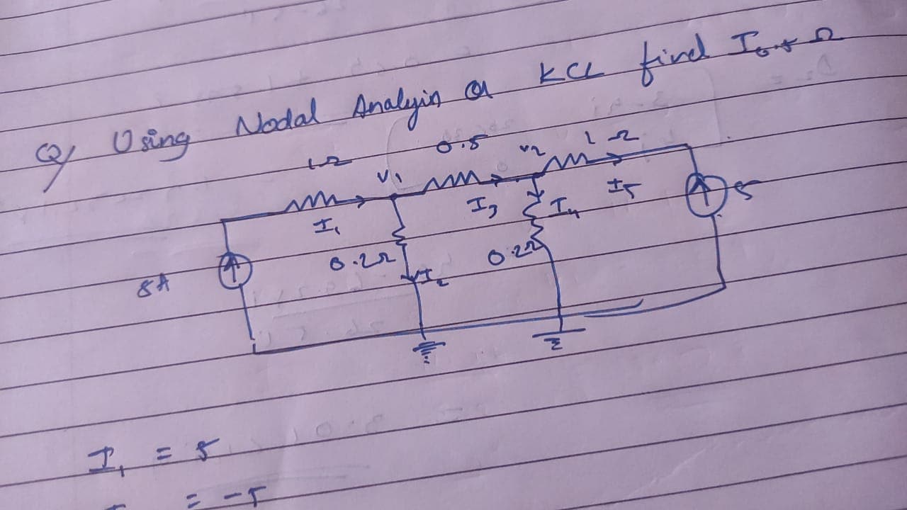 O sing Nodal
Analyis a
kc fird Ioge
I,
6.22
