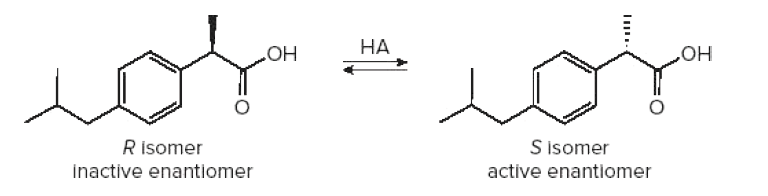 НА
HO
HO
R isomer
inactive enantiomer
S isomer
active enantiomer
