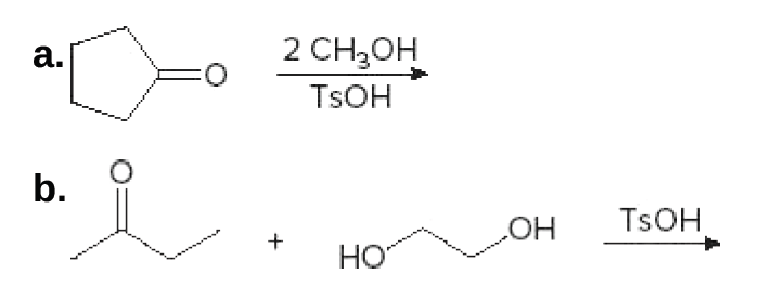 2 CH,он
a.
TSOH
b.
TSOH
Но
