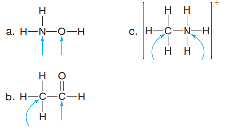 нн
H
а. Н—N—о-—н
c. H-C-N-H
нн
||
b. H-C-C-H
+
エーO一エ
