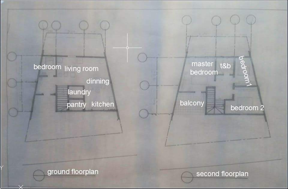 bedroom living room
dinning
laundry
pantry kitchen
ground floorplan
master t&b
bedroom
balcony
P9
bedroom1
bedroom 2
second floorplan