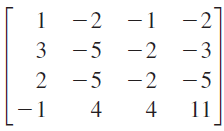 -2 -1
-]
3 -5 -2 - 3
2 -5 -2 -5
- 1
4
4
11
