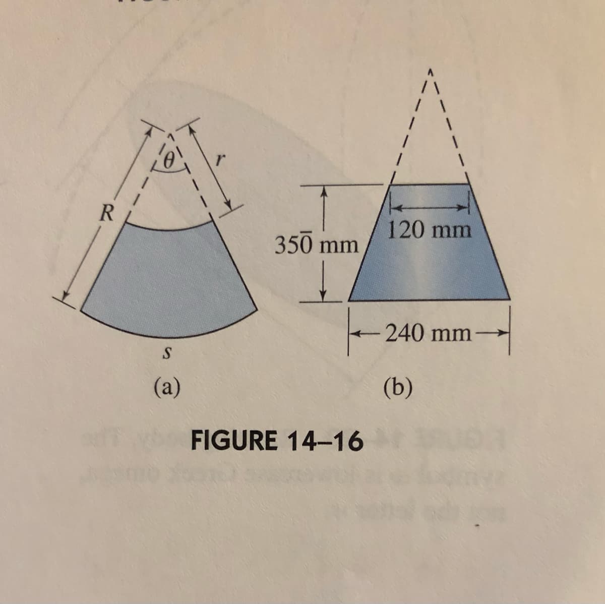 R
120 mm
350 mm
240 mm
(а)
(b)
FIGURE 14-16
