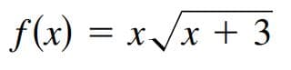 f(x) = x/x + 3
