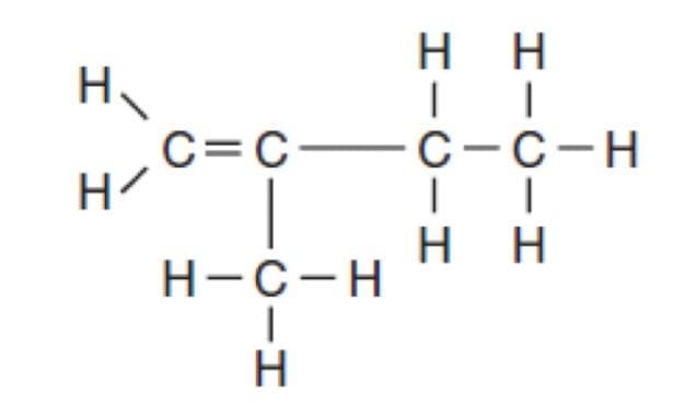 Η
Η/
Η Η
C=C=C-C-H
Η Η
-0-I
H-C-H
H