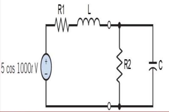 R1
5 cos 1000 V
R2
