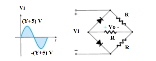 Vi
R
(Y+5) V
+ Vo -
Vi
R
R
-(Y+5) V
