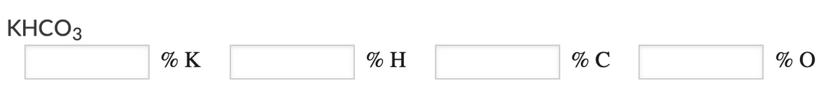 KHCO3
% K
% H
% С
% O
