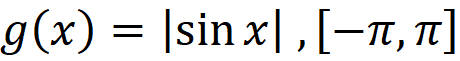 g(x) = |sin x|L[-n,n
