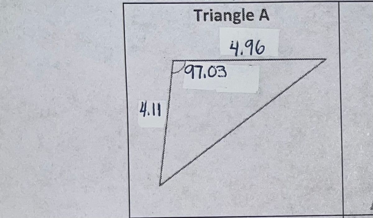 Triangle A
4.96
Pa7.03
4.11
