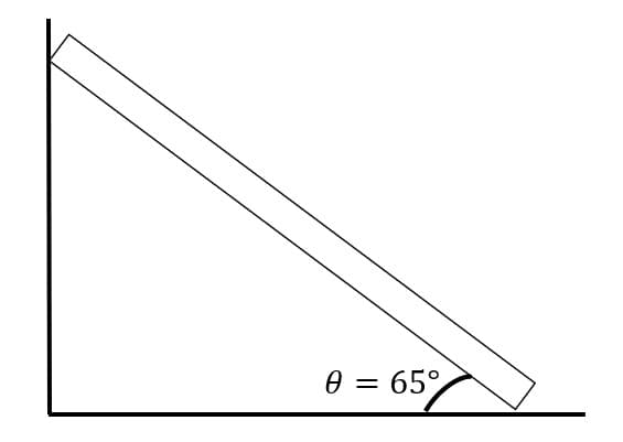 0 = 65°,