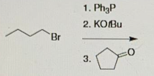 1. Ph3P
2. KOBU
Br
3.
