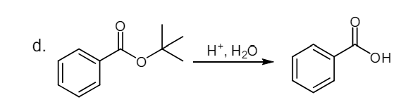 d.
H+, H₂O
OH