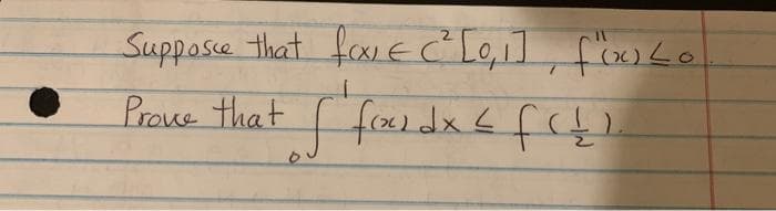 Suppose that fox E C² [0, 1], foxo Lo
Prove that fix dx = f(t)
L