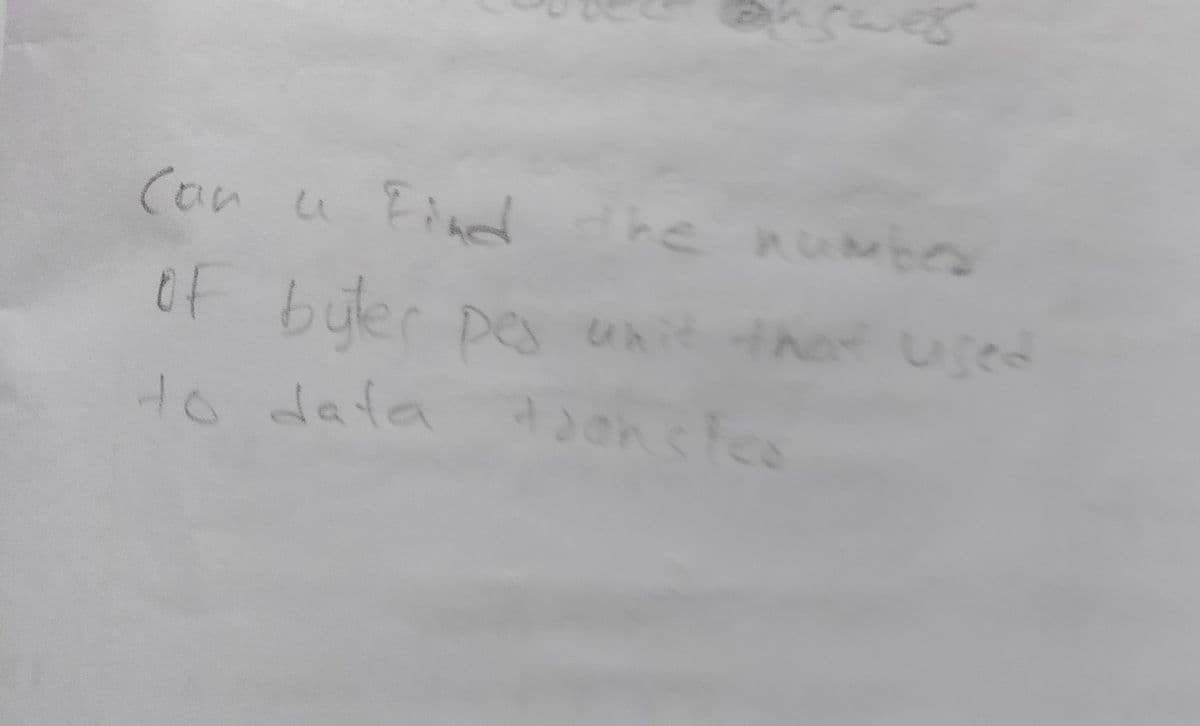 (an u Fine he nuMbes
of buer Dey unit Ae ured
ase
to data onsfes
lafe
