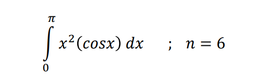 x²(cosx) dx
; п3D 6
