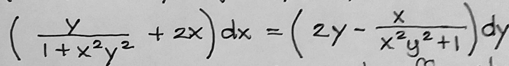 + 2x dx
I+ x?y²
hz) =
